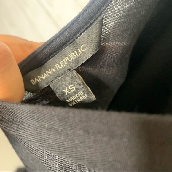 Banana Republic Black Fringe Feather Bottom Tank Blouse Dress Size XS NWT - Picture 9 of 12